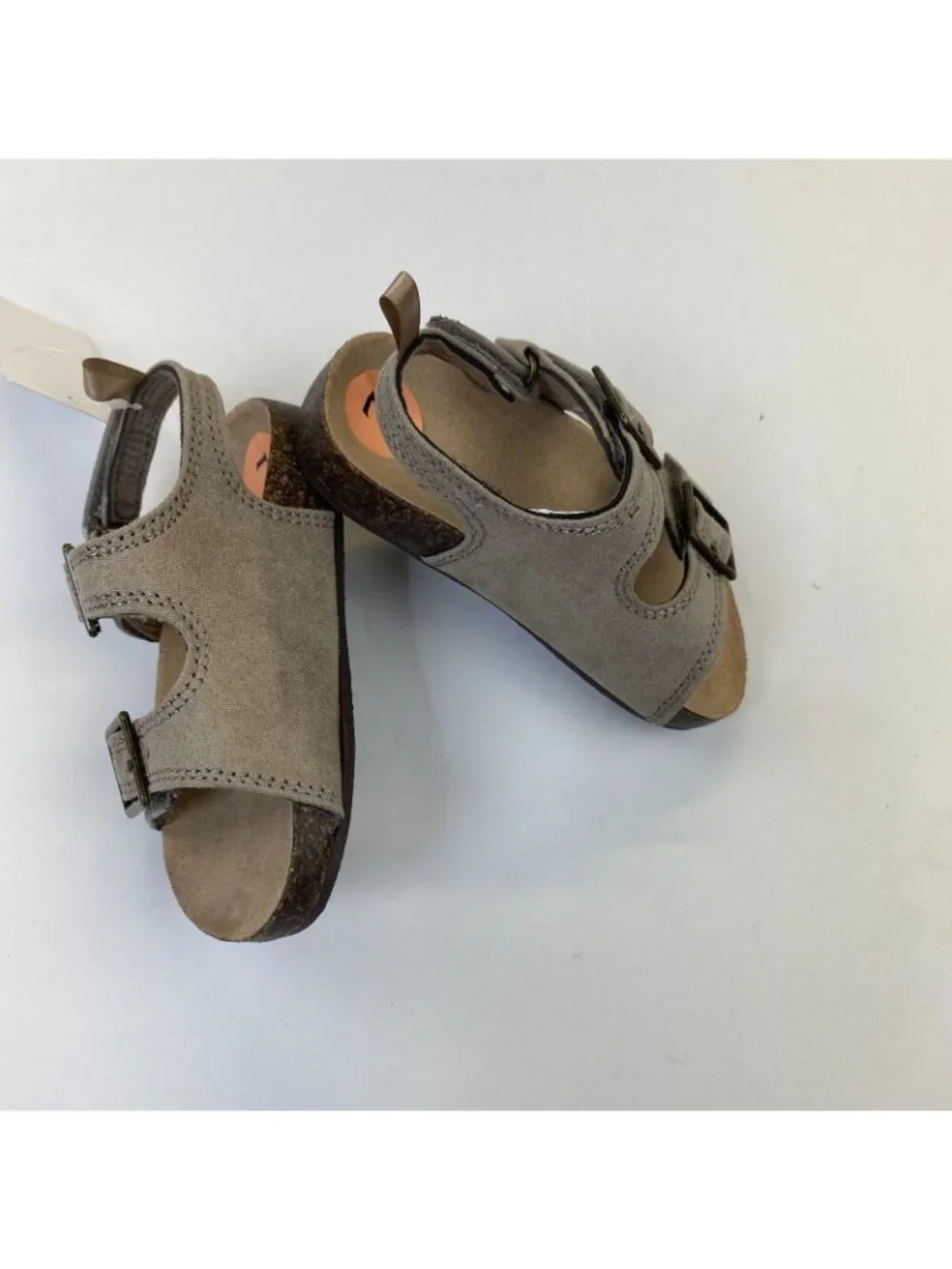 OshKosh B'Gosh Toddler Sandals Bruno4 Tan Size 7 Toddler, TDV Hook & Loop Adjust